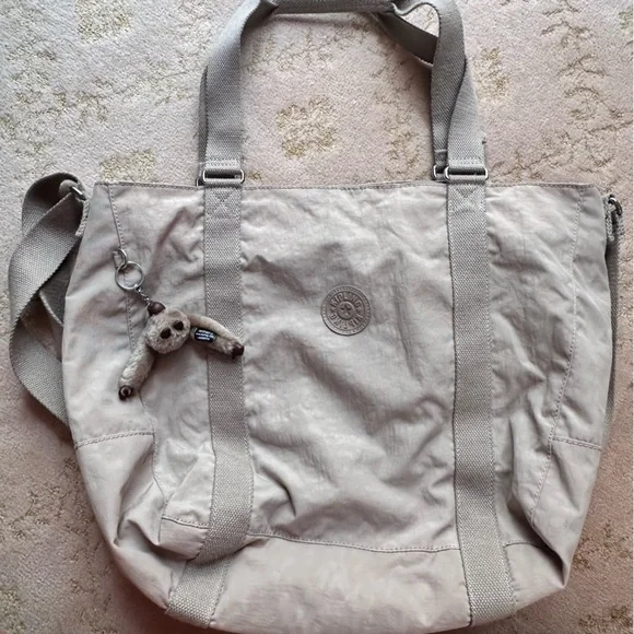 Kipling Bags Kipling Beige Travel Tote Poshmark